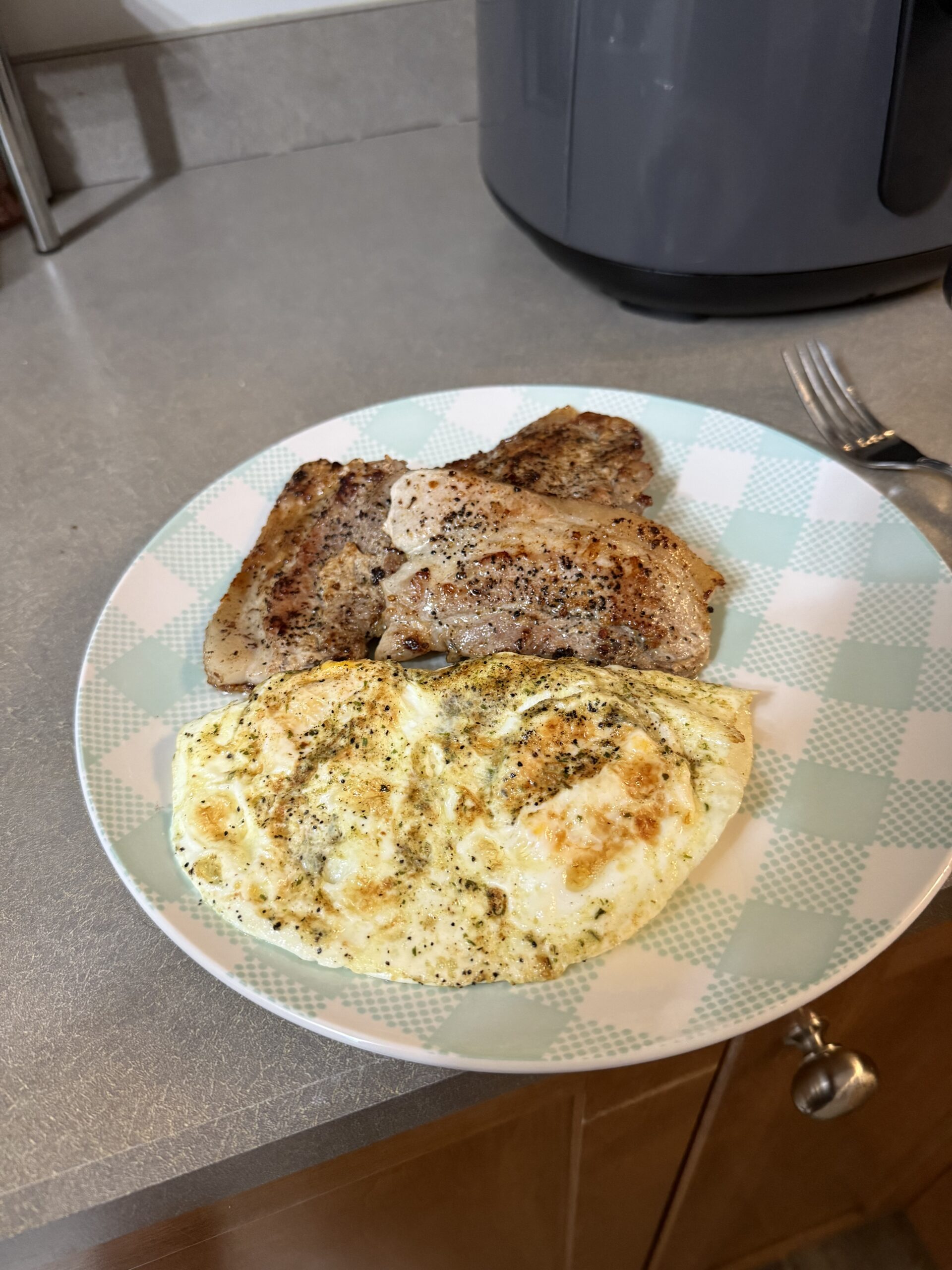 Pork Belly and eggs for the carnivore diet